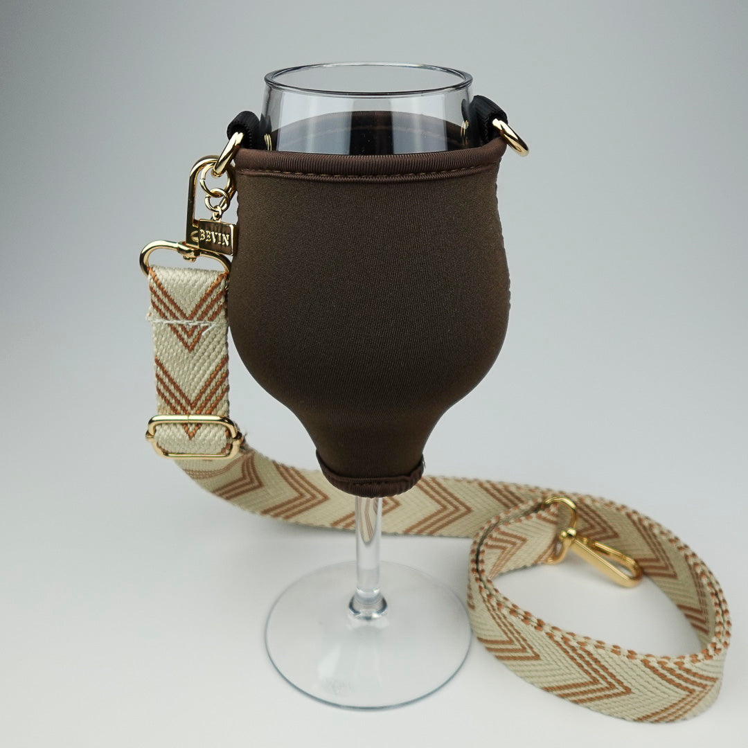 VINHOLDER Set Strap with Glass