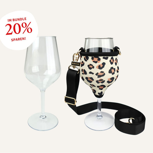 VINHOLDER Weinglashalter Set mit Glas für unvergessliche Momente mit Freunden