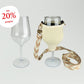 VINHOLDER Set Strap with Glass