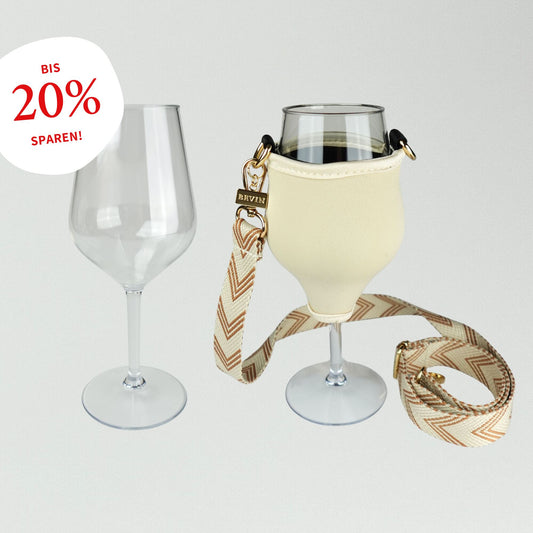 VINHOLDER Weinglashalter mit Glas für unvergessliche Momente mit Freunden