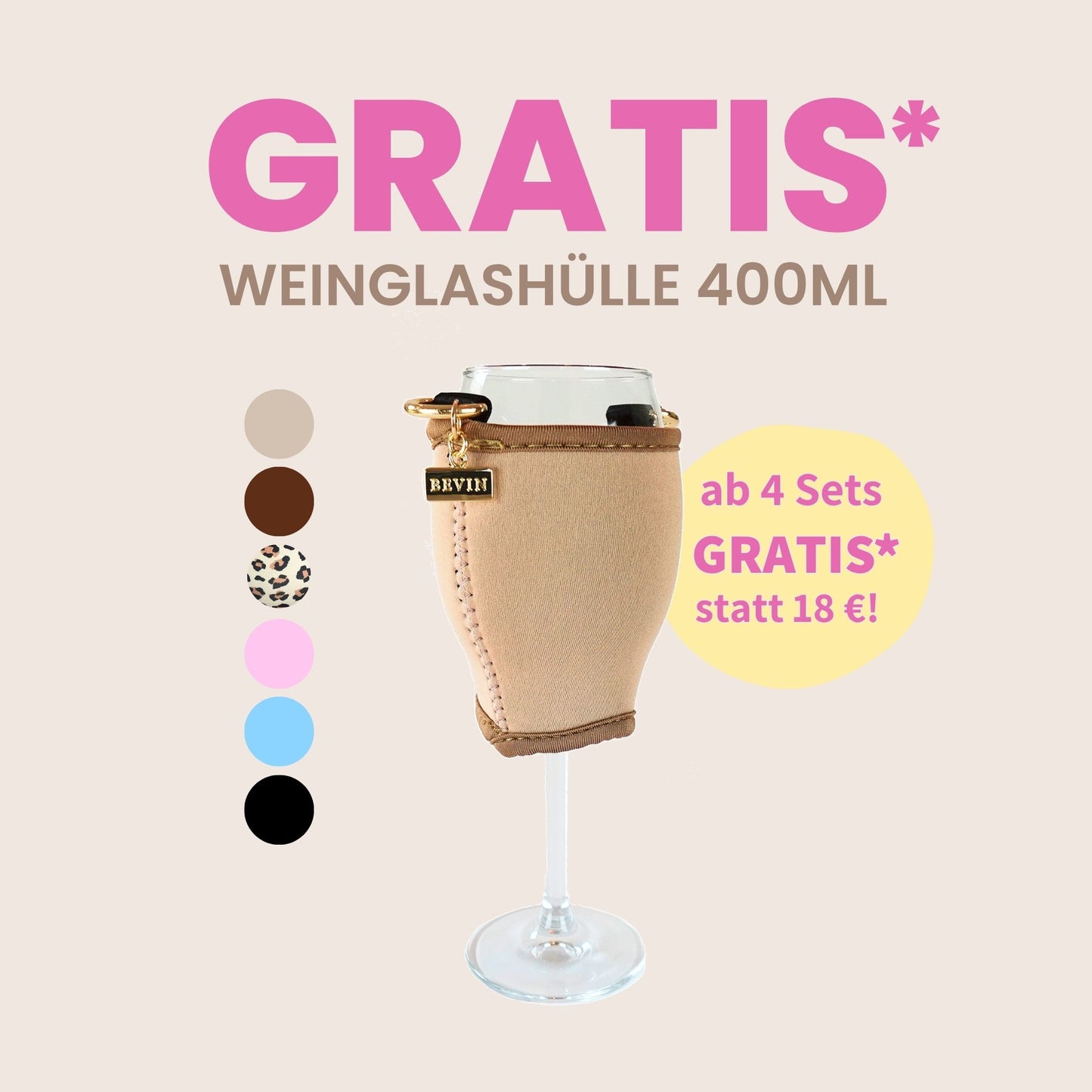 VINHOLDER Set Strap with Glass