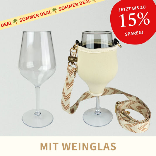 VINHOLDER Weinglashalter mit Glas für unvergessliche Momente mit Freunden