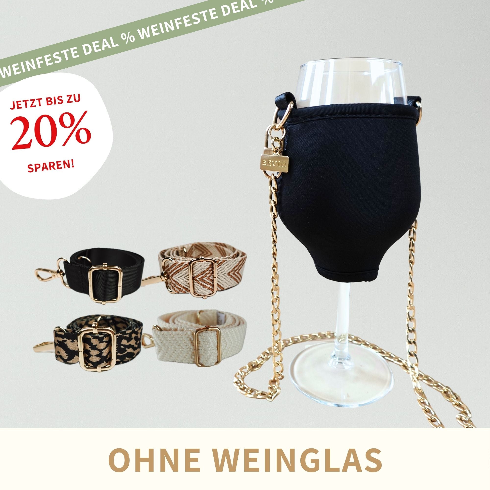 VINHOLDER Weinglashalter ohne Glas - dein Begleiter für Weinmomente mit Freunden