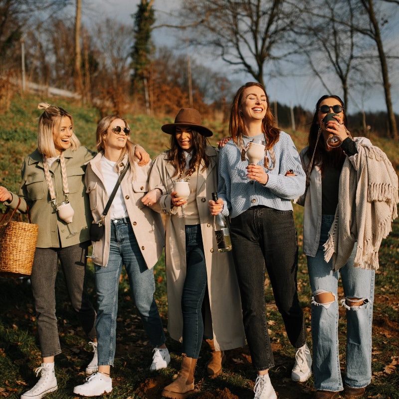 VINHOLDER Set Strap with Glass