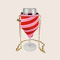 Limited "Berry Kiss" Weinglashalter mit Glas für sommerliche Weinmomente