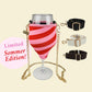 Limited "Berry Kiss" Weinglashalter mit Glas für sommerliche Weinmomente