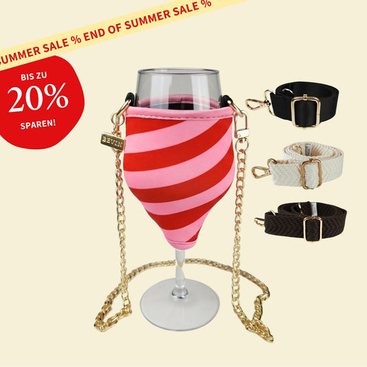 Limited "Berry Kiss" Weinglashalter mit Glas für sommerliche Weinmomente