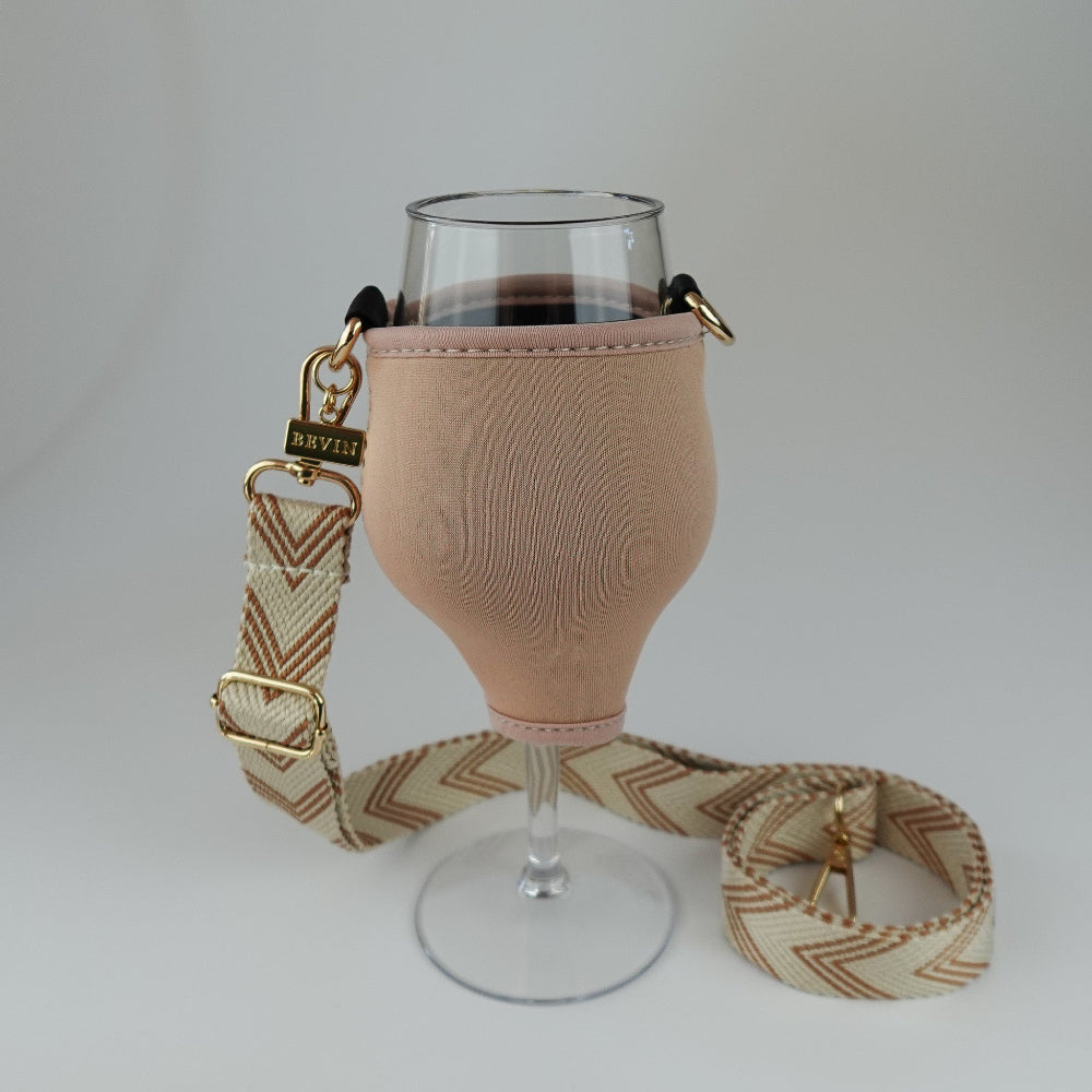 VINHOLDER Set Strap with Glass