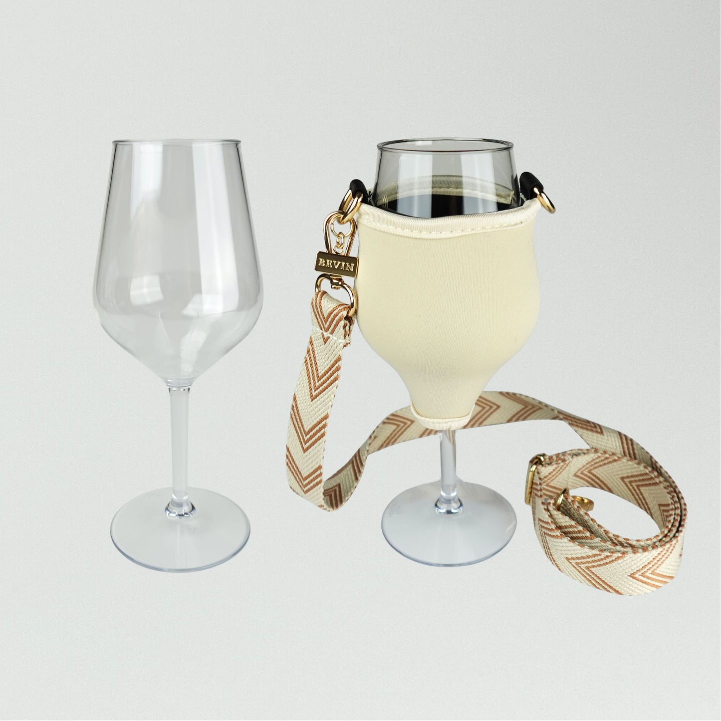 VINHOLDER Set Strap with Glass
