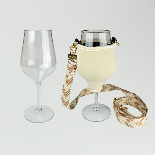 VINHOLDER Set Strap with Glass